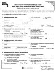 Demande Versements anticipés