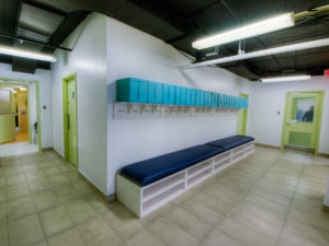 Vestiaire d'accueil